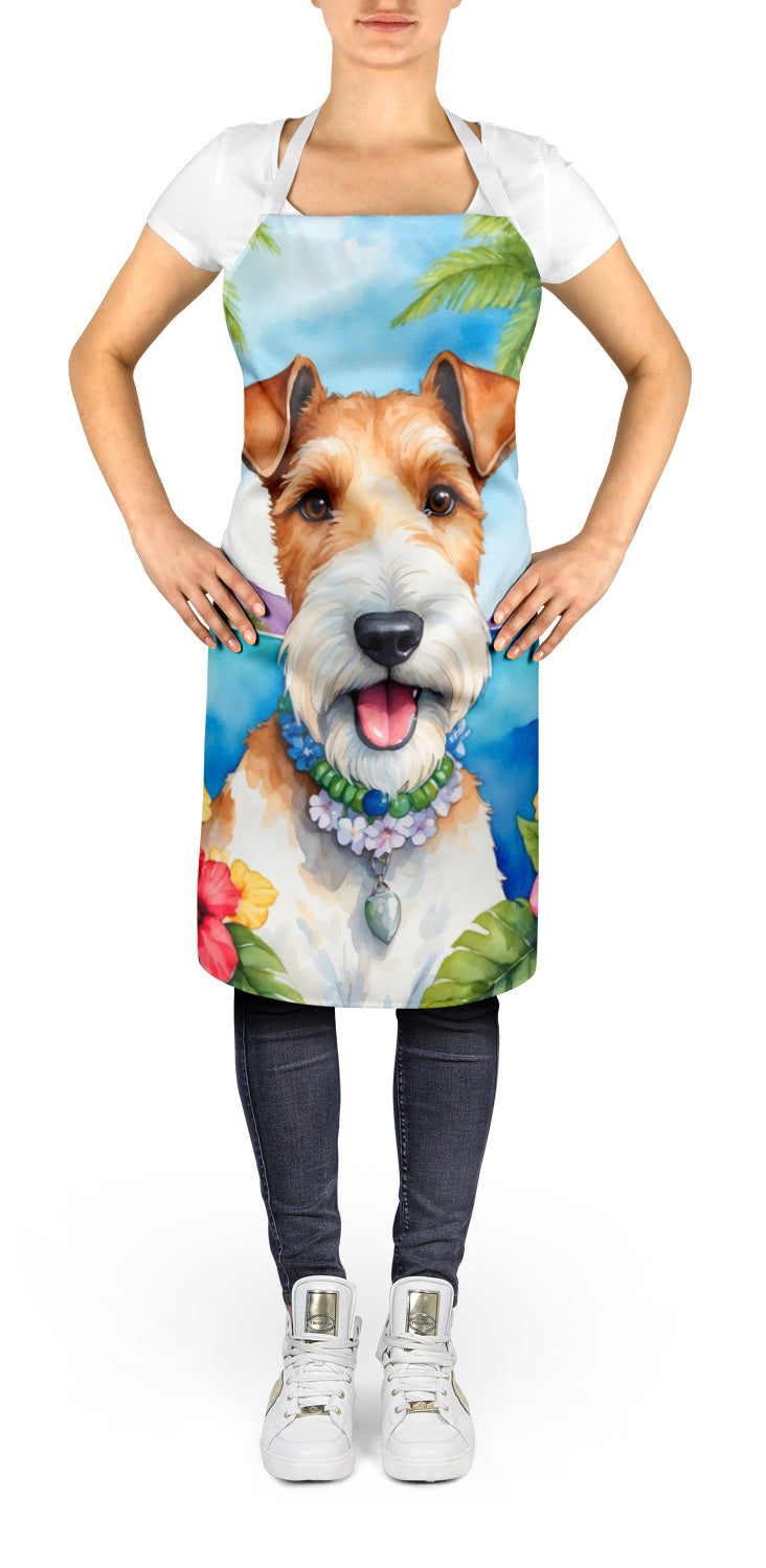 Fox Terrier Luau Apron - One Color / One Size - Home & Garden - Kitchen Dining & Bar - Table Decoration & Accessories