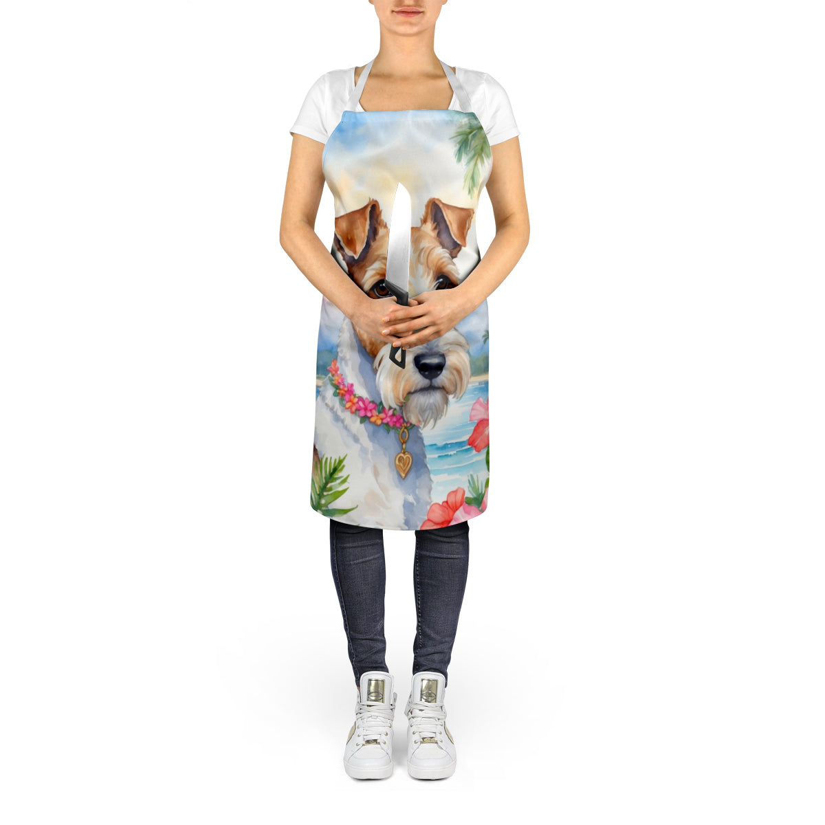 Fox Terrier Luau Apron - One Color / One Size - Home & Garden - Kitchen Dining & Bar - Table Decoration & Accessories
