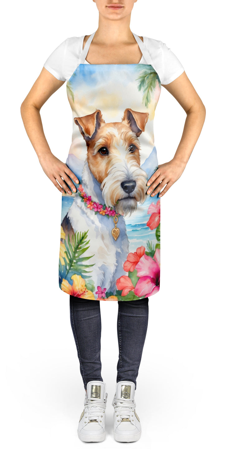 Fox Terrier Luau Apron - One Color / One Size - Home & Garden - Kitchen Dining & Bar - Table Decoration & Accessories