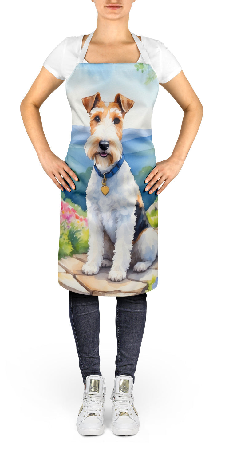 Fox Terrier Spring Path Apron - One Color / One Size - Home & Garden - Kitchen Dining & Bar - Table Decoration &