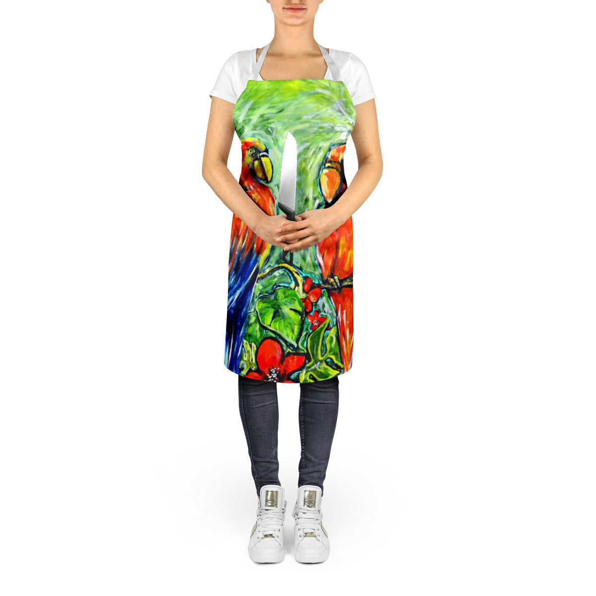 Fred and Freda Parrots Apron - One Color / One Size - Home & Garden - Kitchen Dining & Bar - Table Decoration &