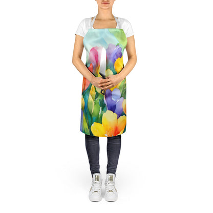 Freesias in Watercolor Apron - One Color / One Size - Home & Garden - Kitchen Dining & Bar - Table Decoration &