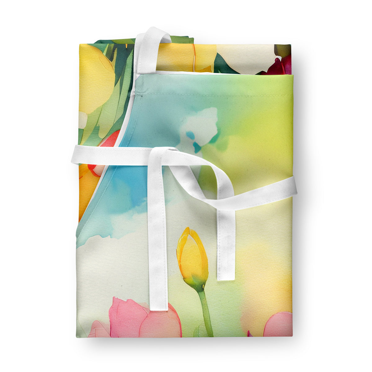 Freesias in Watercolor Apron - One Color / One Size - Home & Garden - Kitchen Dining & Bar - Table Decoration &