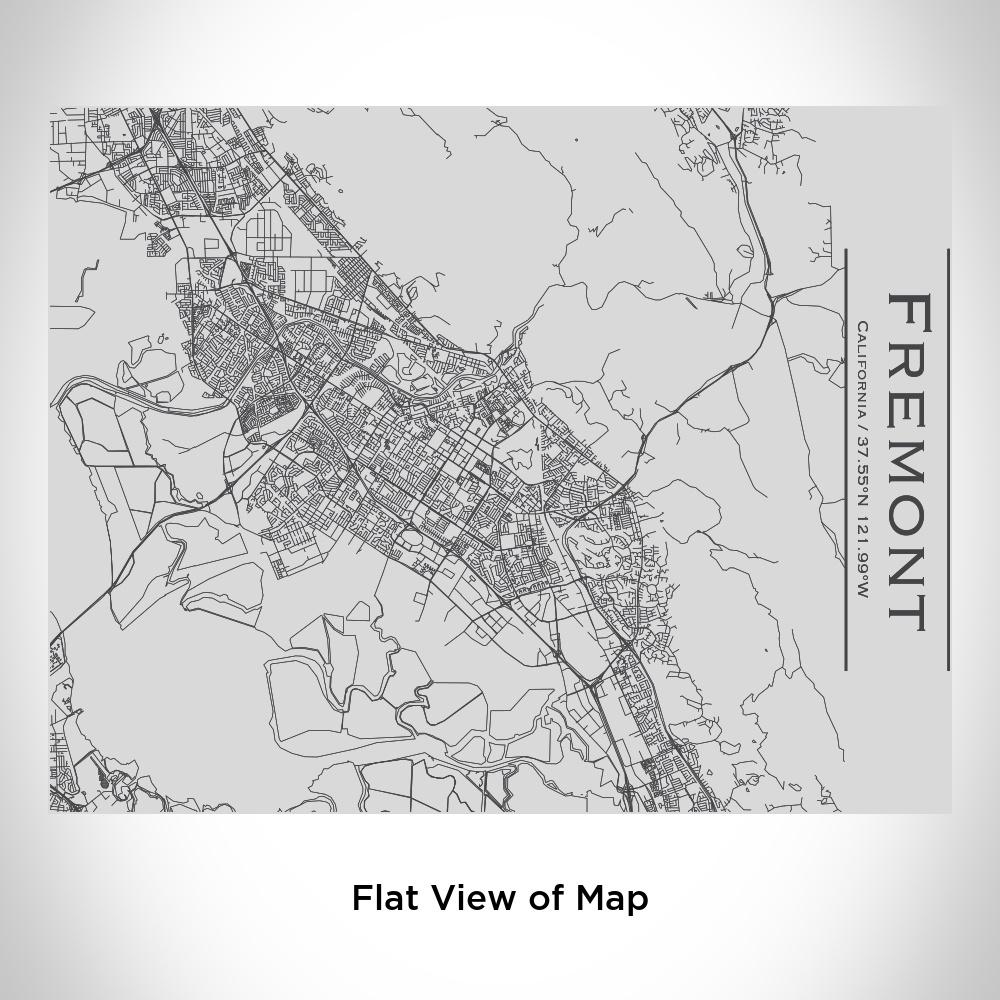 Fremont - California Map Bottle with Bamboo Top - Drinkware