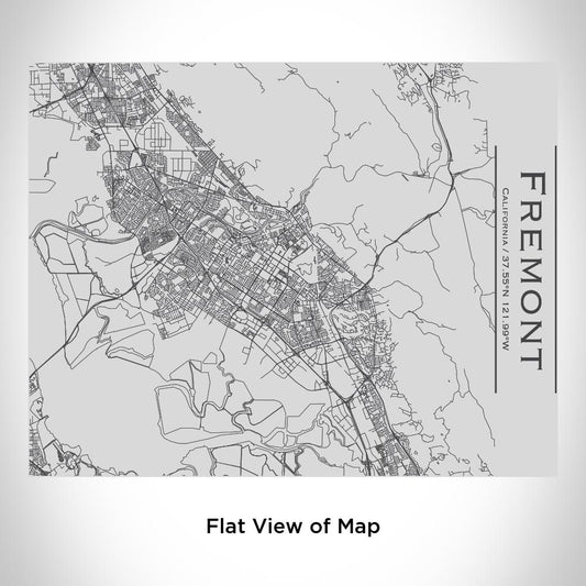 Fremont - California Map Bottle with Bamboo Top - Drinkware