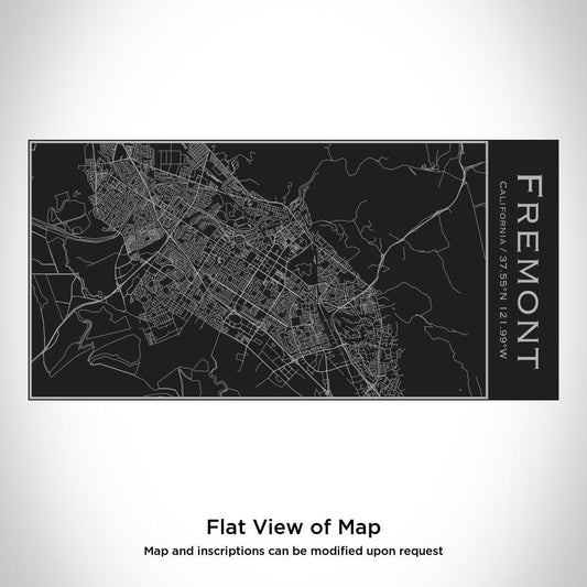 Fremont - California Map Insulated Bottle in Matte Black - Drinkware
