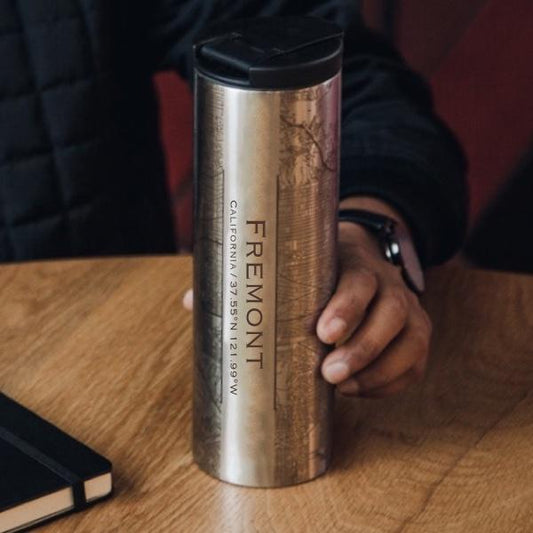 Fremont - California Map Tumbler - Drinkware
