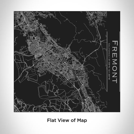 Fremont - California Map Tumbler in Matte Black - Drinkware