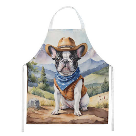 French Bulldog Cowboy Welcome Apron - One Color / One Size - Home & Garden - Kitchen Dining & Bar - Table Decoration &