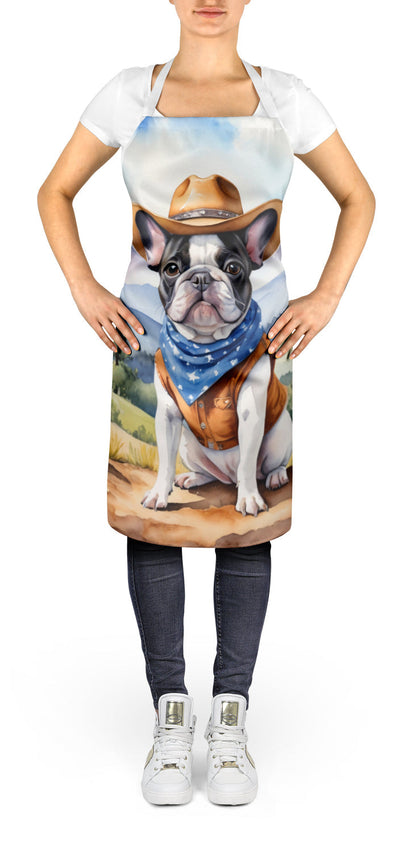 French Bulldog Cowboy Welcome Apron - One Color / One Size - Home & Garden - Kitchen Dining & Bar - Table Decoration &