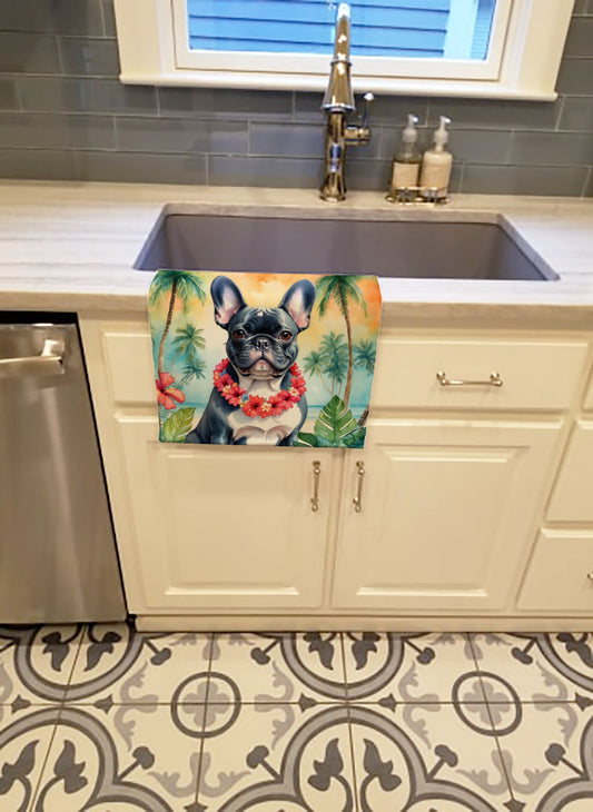 French Bulldog Luau Kitchen Towel - One Color / One Size - Home & Garden - Home Textile - Towels
