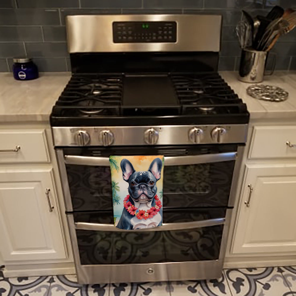 French Bulldog Luau Kitchen Towel - One Color / One Size - Home & Garden - Home Textile - Towels