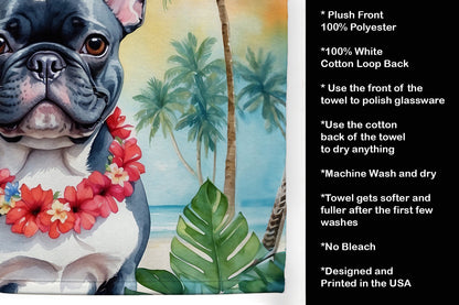 French Bulldog Luau Kitchen Towel - One Color / One Size - Home & Garden - Home Textile - Towels