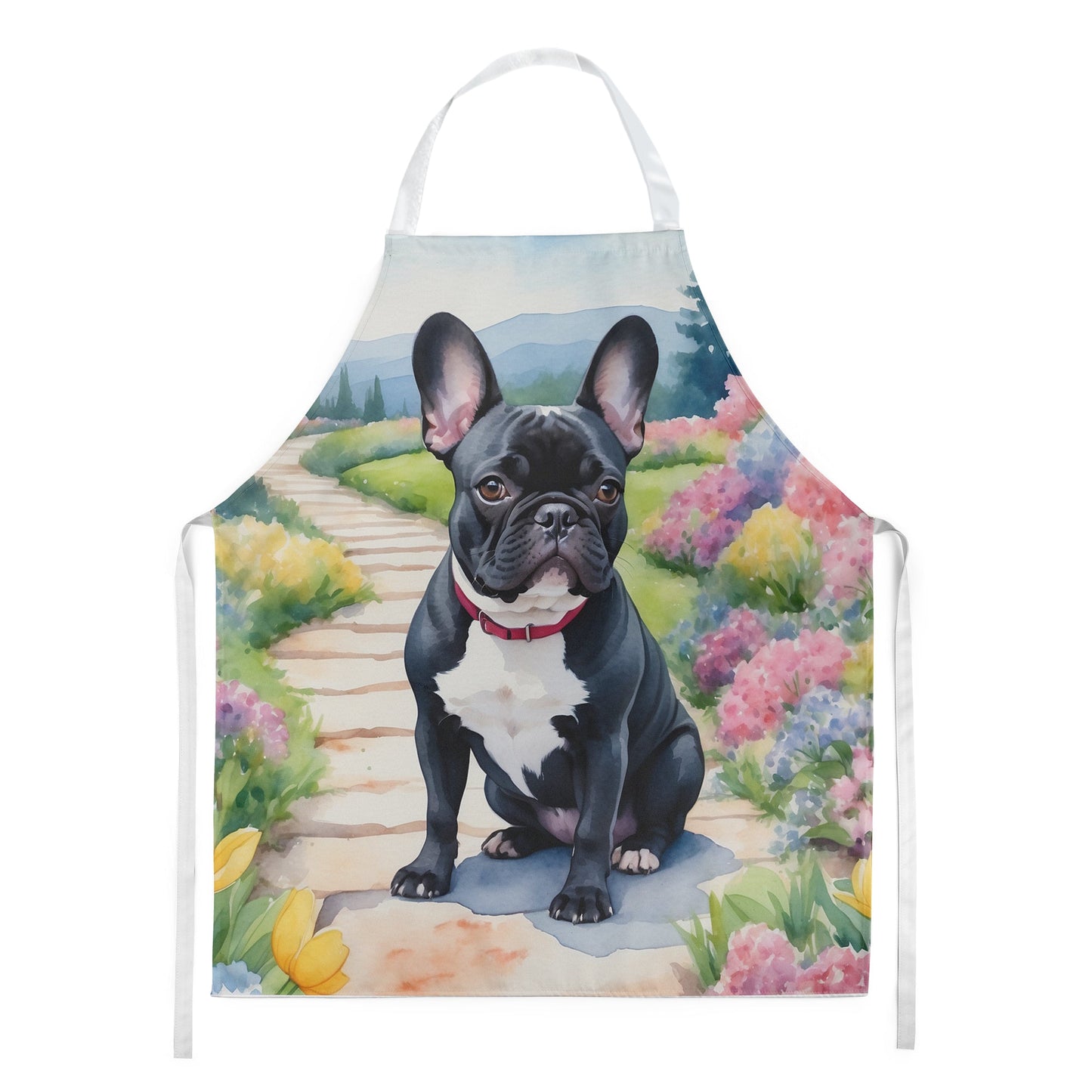 French Bulldog Spring Path Apron - One Color / One Size - Home & Garden - Kitchen Dining & Bar - Table Decoration &