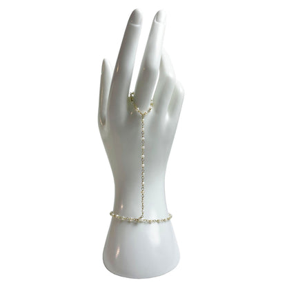 Freshwater Pearl Hand Chain Bracelet - One Color / One Size - Jewelry & Accessories - Bracelets & Bangles - Chain &