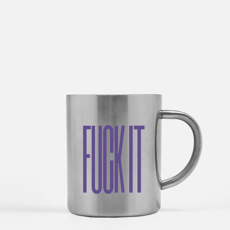 Fuck It Gold & Silver Mug - Silver - Home & Garden - Kitchen Dining & Bar - Dinnerware