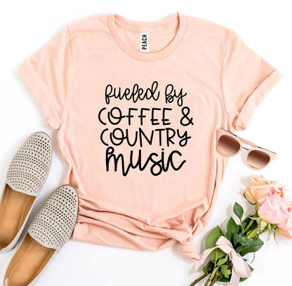 Fueled by Coffee and Country Music T-Shirt - Women’s Fashion - Women’s Clothing - Tops & Tees - T-Shirts