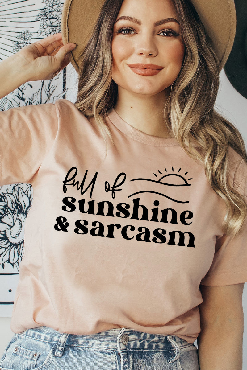 Full of Sunshine and Sarcasm T-Shirt - Women’s Fashion - Women’s Clothing - Tops & Tees - T-Shirts