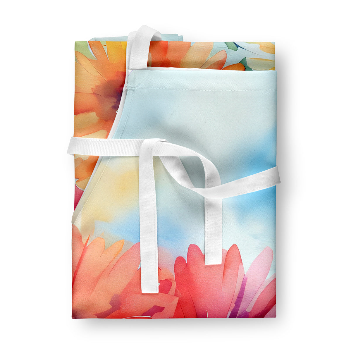 Gerbera Daisies in Watercolor Apron - One Color / One Size - Home & Garden - Kitchen Dining & Bar - Table Decoration &