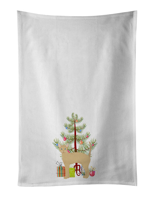 German Rex Cat Christmas Kitchen Towel Set of 2 - One Color / One Size - Home & Garden - Home Textile - Towels