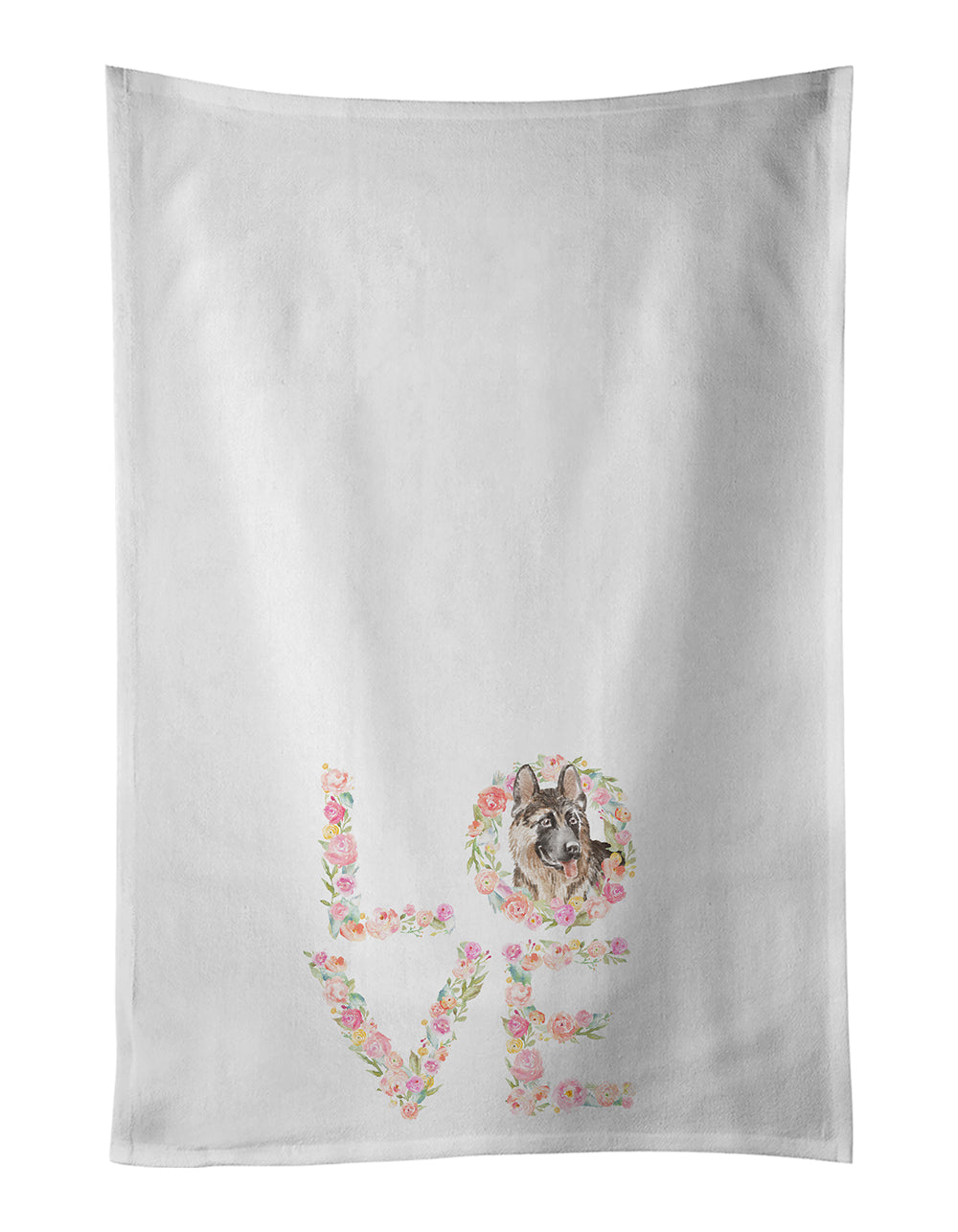 German Shepherd #7 LOVE Kitchen Towel Set of 2 - One Color / One Size - Home & Garden - Home Textile - Towels
