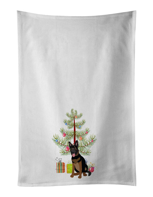 German Shepherd Bicolor Christmas Kitchen Towel Set of 2 - One Color / One Size - Home & Garden - Home Textile - Towels