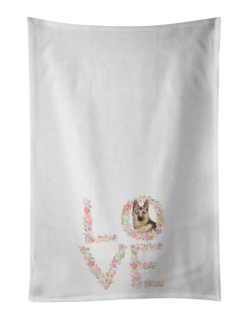 German Shepherd Love Kitchen Towel Set of 2 - One Color / One Size - Home & Garden - Home Textile - Towels