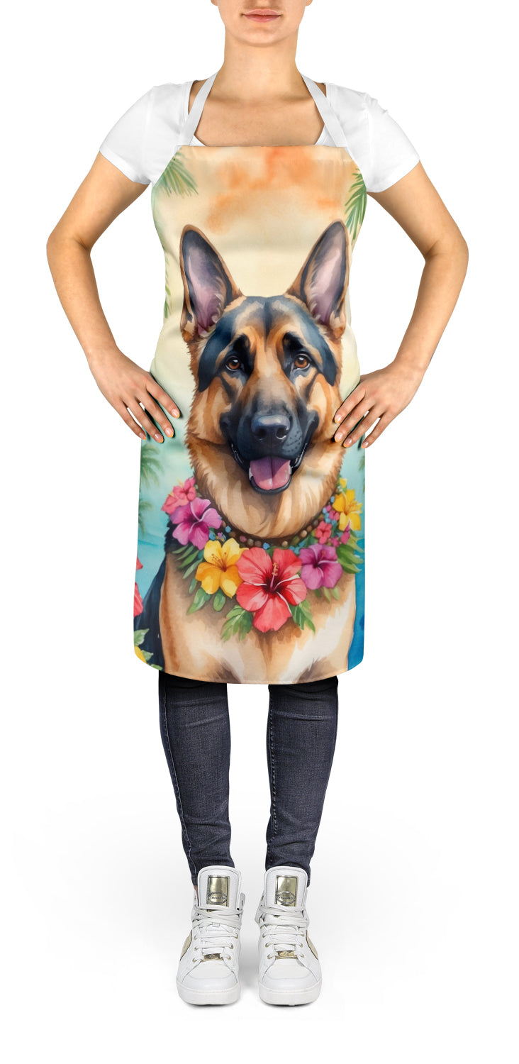German Shepherd Luau Apron - One Color / One Size - Home & Garden - Kitchen Dining & Bar - Table Decoration &