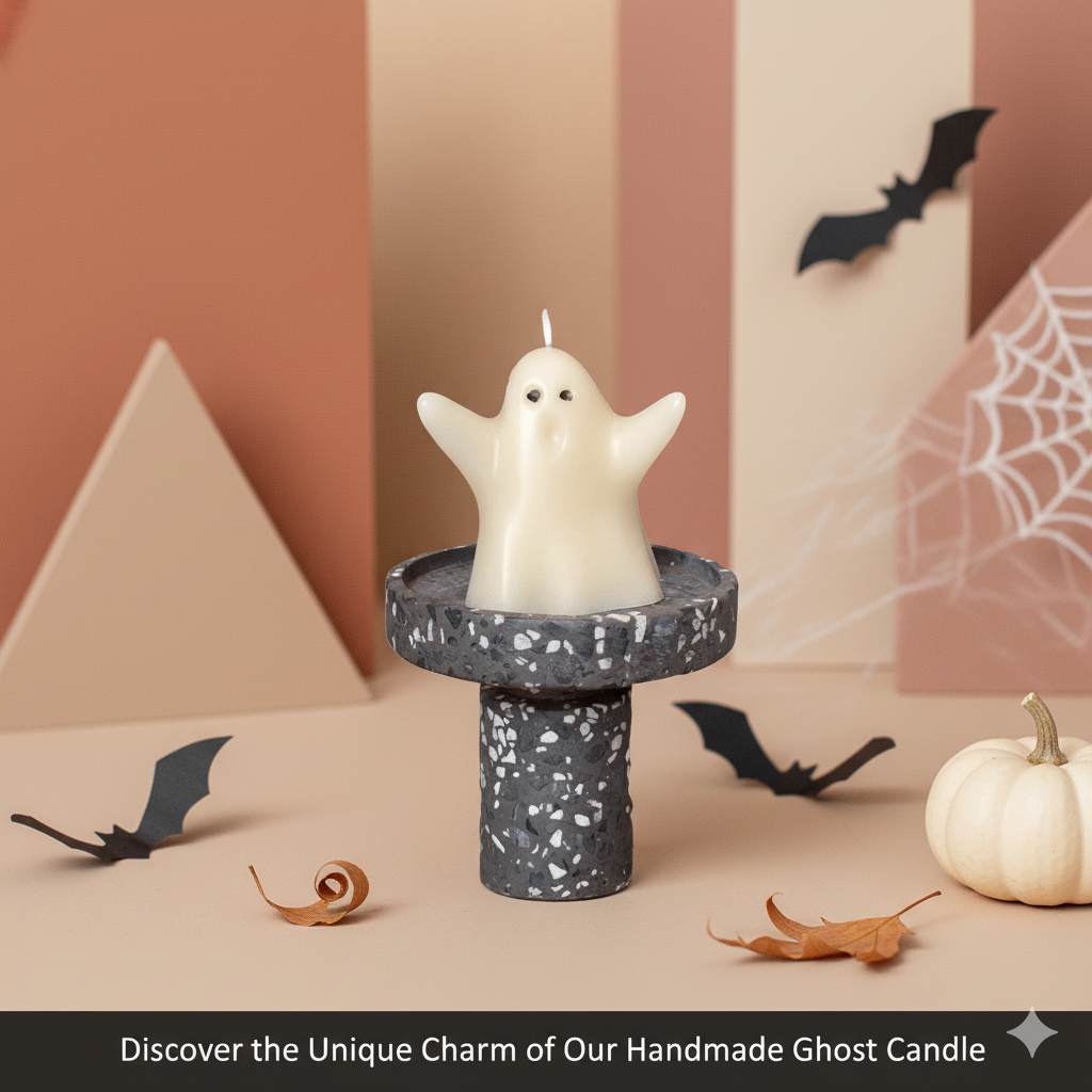 Ghost Candle Halloween Decor - Ivory / Unscented - Home & Garden - Home Decor - Candles & Holders