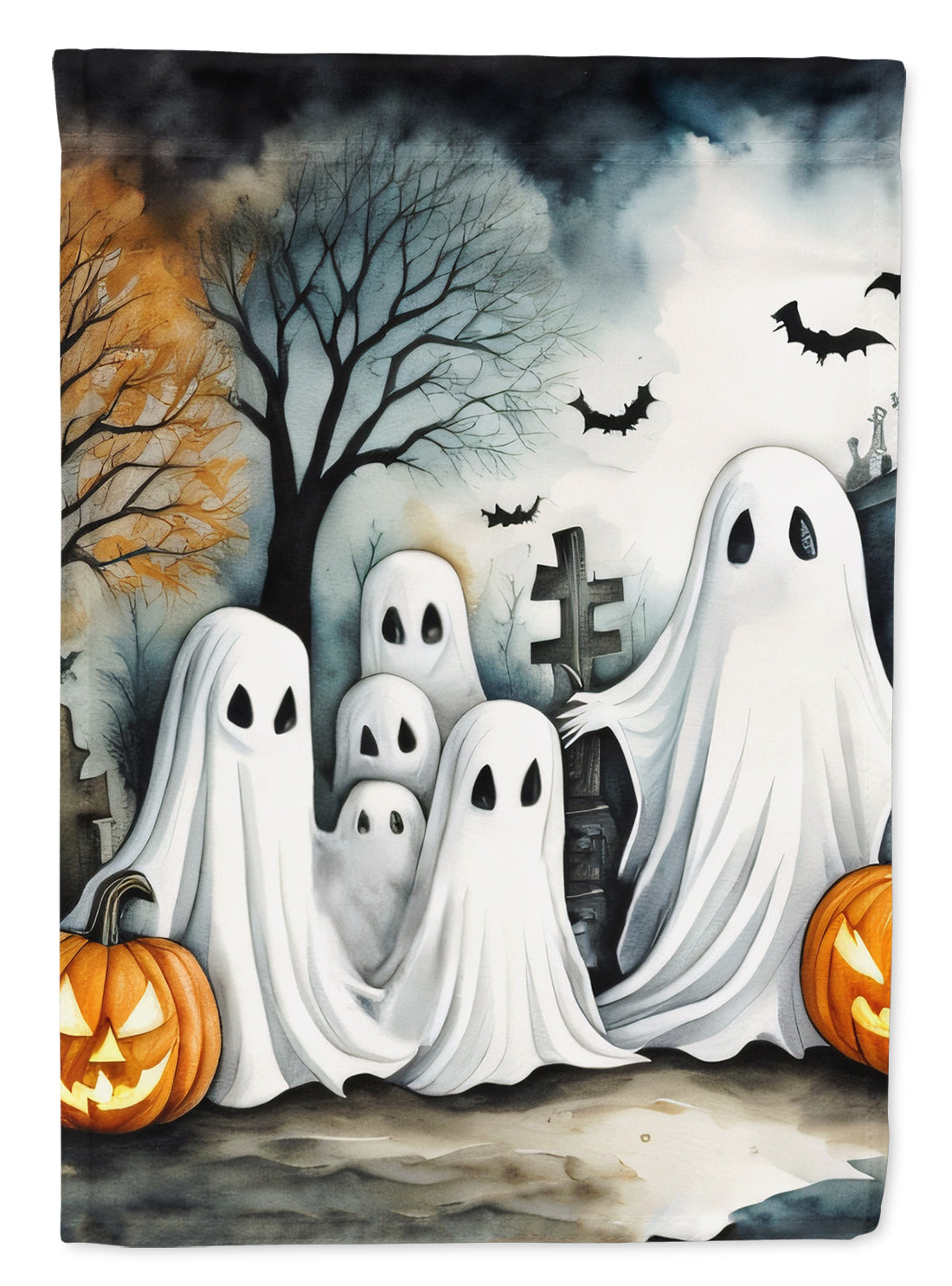 Ghosts Spooky Halloween Garden Flag - One Color / One Size - Home & Garden - Home Decor - Flags Banners & Accessories