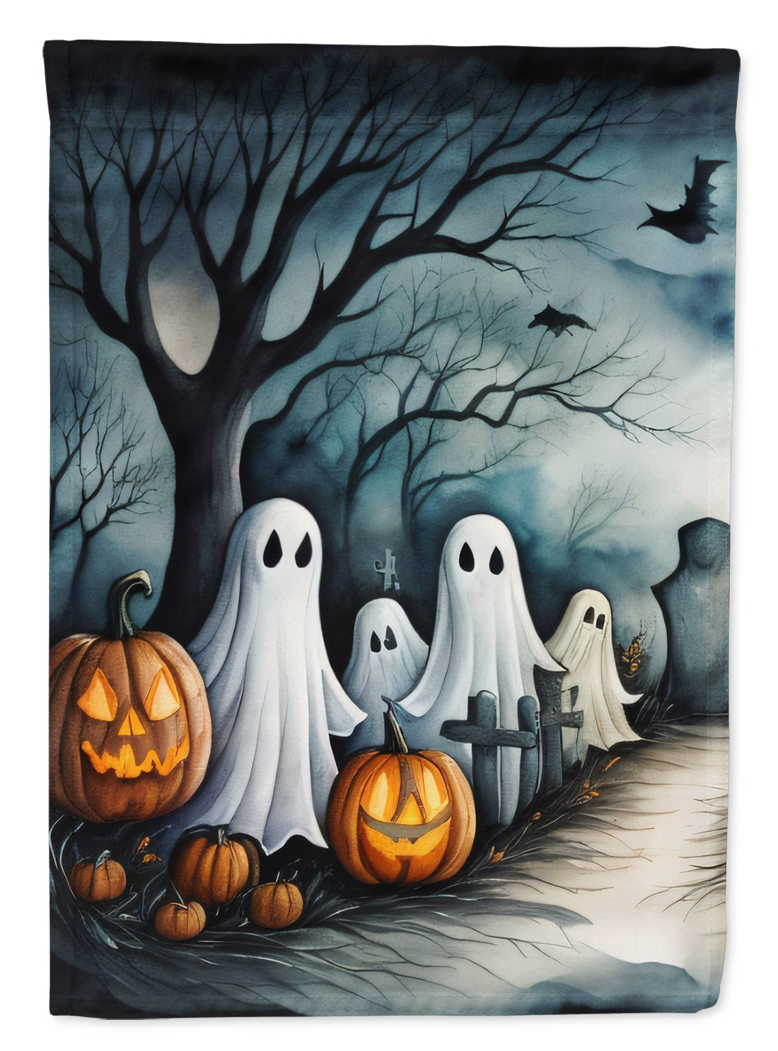 Ghosts Spooky Halloween Garden Flag - One Color / One Size - Home & Garden - Home Decor - Flags Banners & Accessories