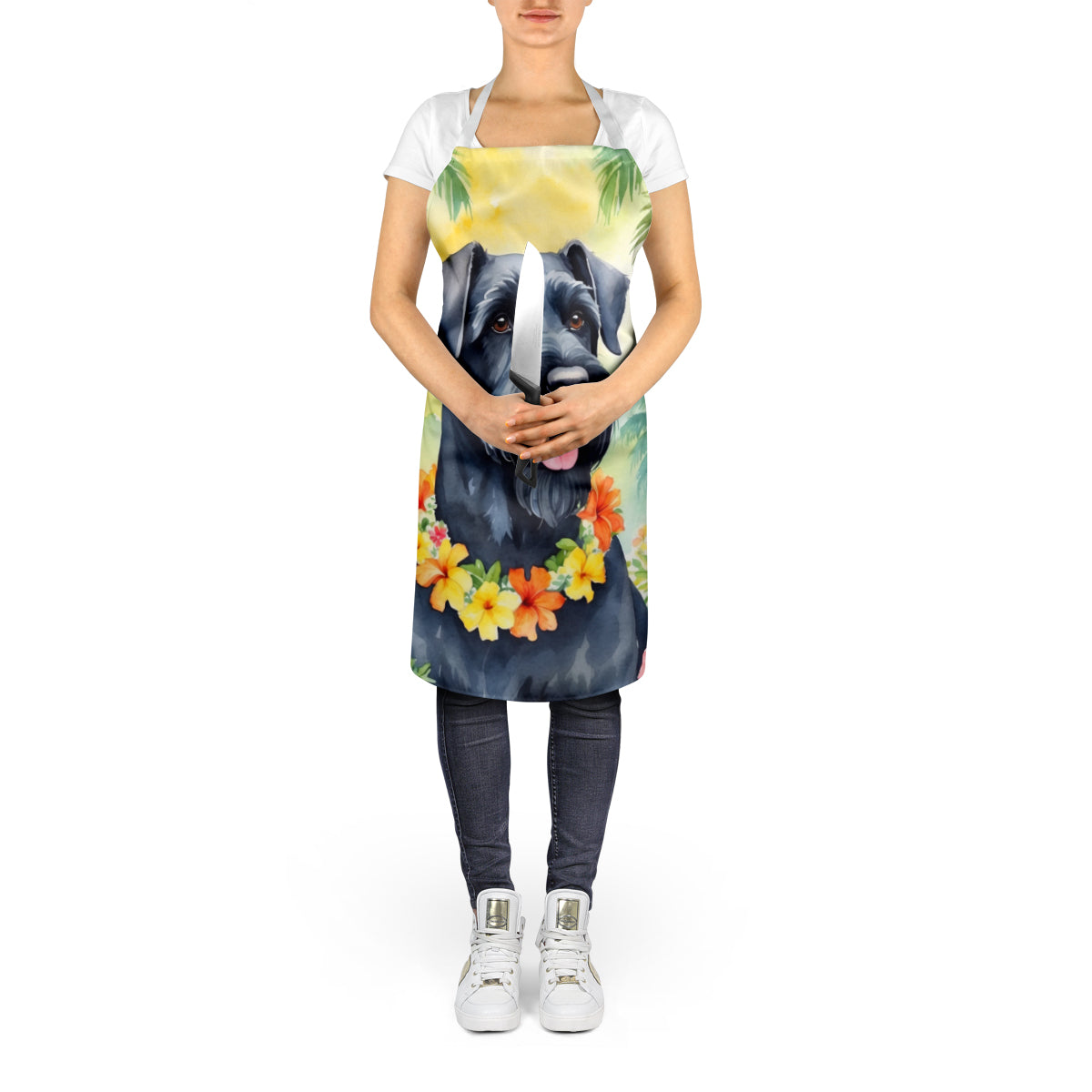 Giant Schnauzer Luau Apron - One Color / One Size - Home & Garden - Kitchen Dining & Bar - Table Decoration &
