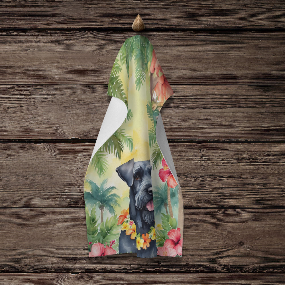 Giant Schnauzer Luau Kitchen Towel - One Color / One Size - Home & Garden - Home Textile - Towels