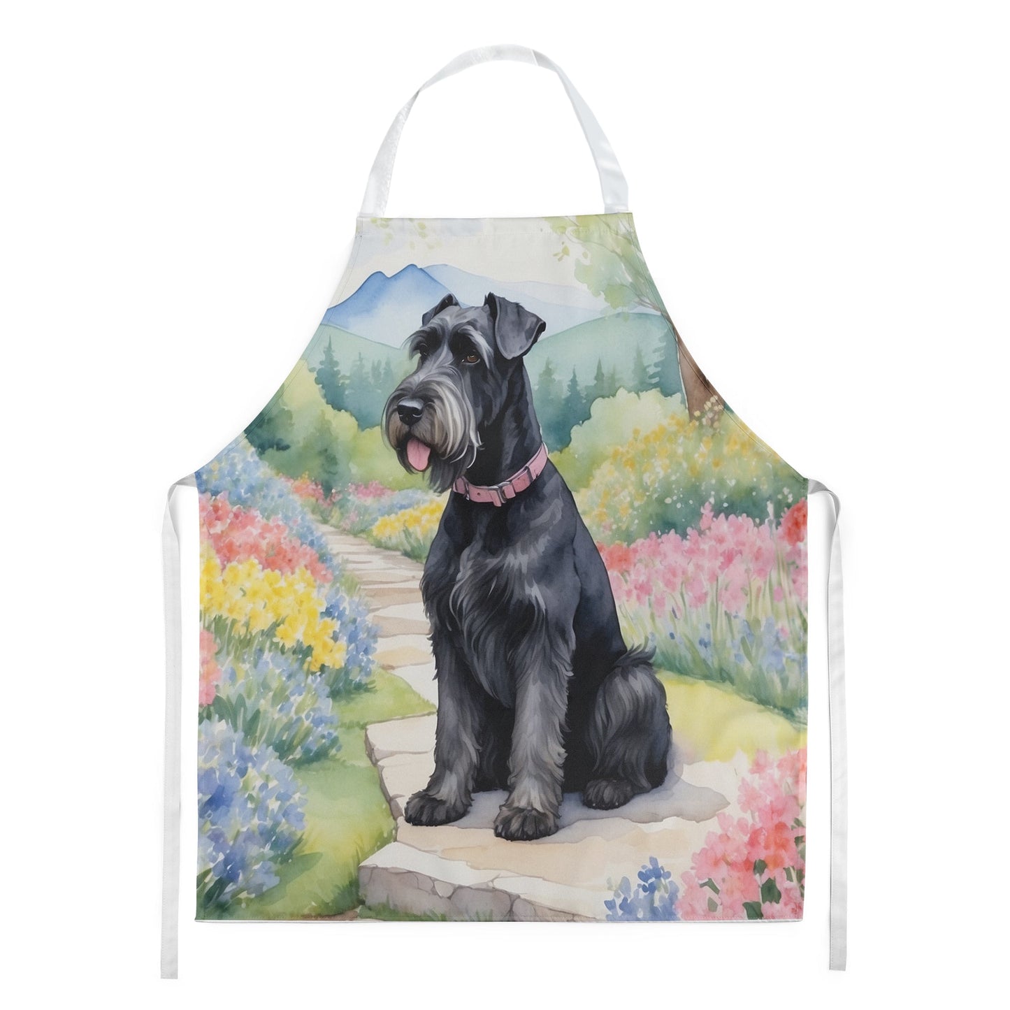 Giant Schnauzer Spring Path Apron - One Color / One Size - Home & Garden - Kitchen Dining & Bar - Table Decoration &