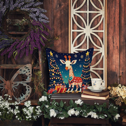 Giraffe Christmas Throw Pillow - One Color / One Size - Home & Garden - Home Textile - Pillows