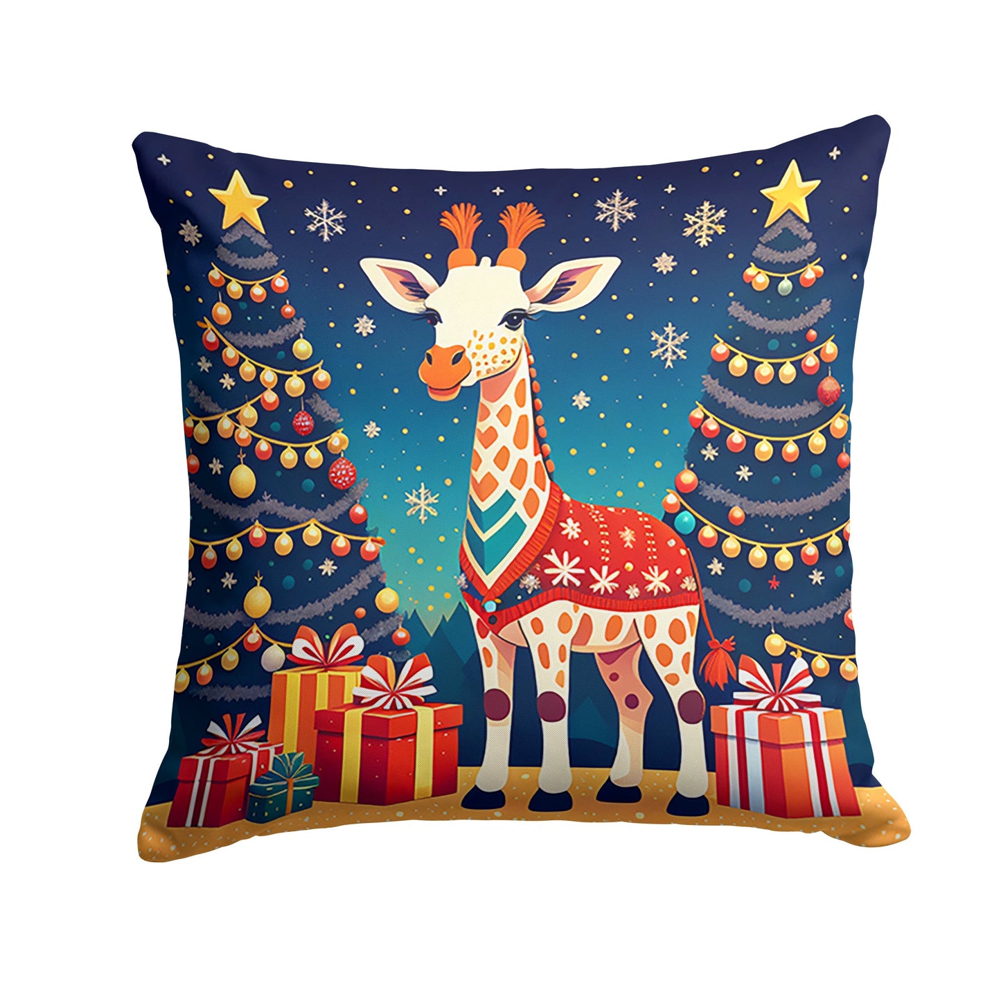 Giraffe Christmas Throw Pillow - One Color / One Size - Home & Garden - Home Textile - Pillows