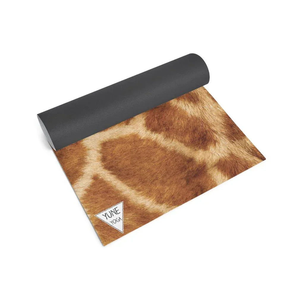 Giraffe Print Eco Yoga Mat – 6mm Support Non-Slip Surface - One Color / One Size - Sports & Entertainment - Fitness &