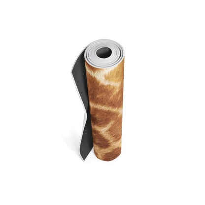 Giraffe Print Eco Yoga Mat – 6mm Support Non-Slip Surface - One Color / One Size - Sports & Entertainment - Fitness &