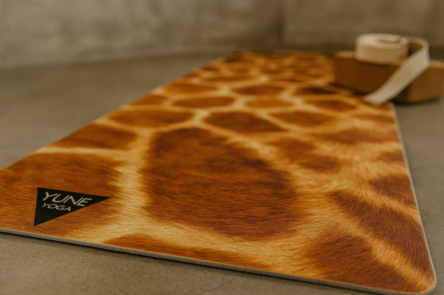 Giraffe Print Eco Yoga Mat – 6mm Support Non-Slip Surface - One Color / One Size - Sports & Entertainment - Fitness &