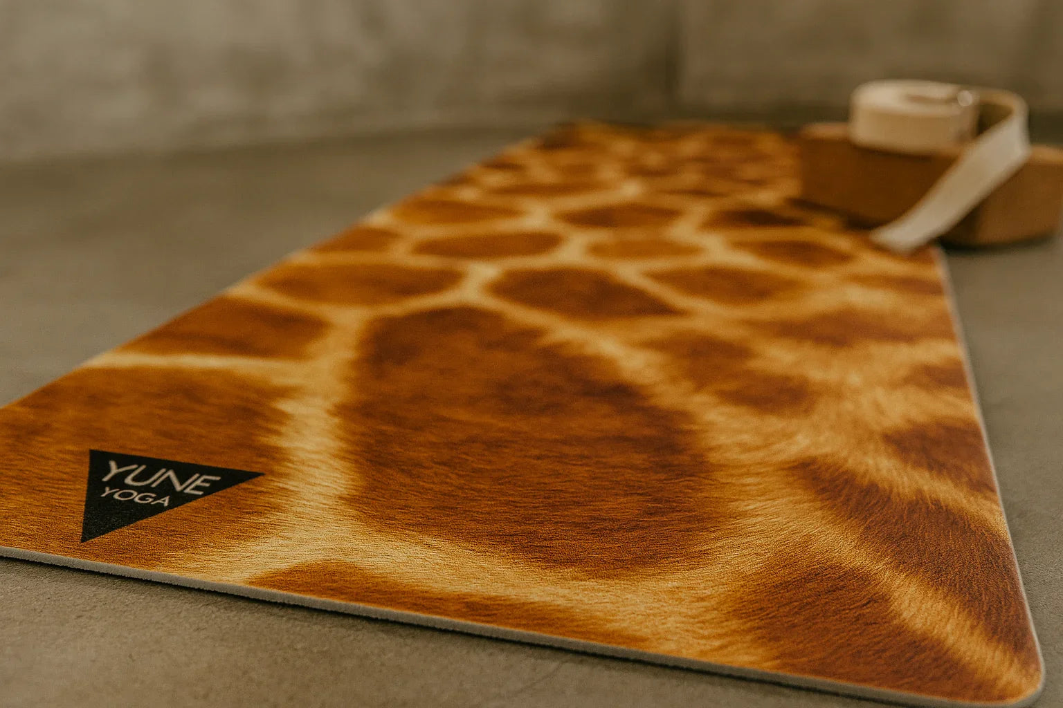 Giraffe Print Eco Yoga Mat – 6mm Support Non-Slip Surface - One Color / One Size - Sports & Entertainment - Fitness &
