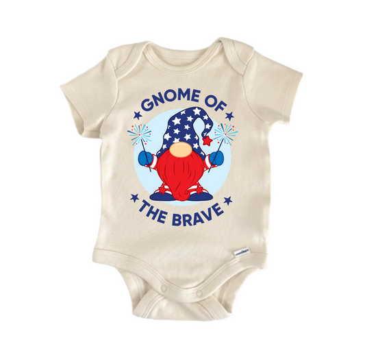 Gnome of the Brave July 4th Patriotic - Baby Boy Girl Clothes Bodysuit - Kids & Babies - Mother & Kids - Boys’ Baby