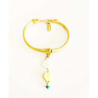 Gold Bangles - Mother-of-Pearl - Jewelry & Accessories - Bracelets & Bangles - Bangles