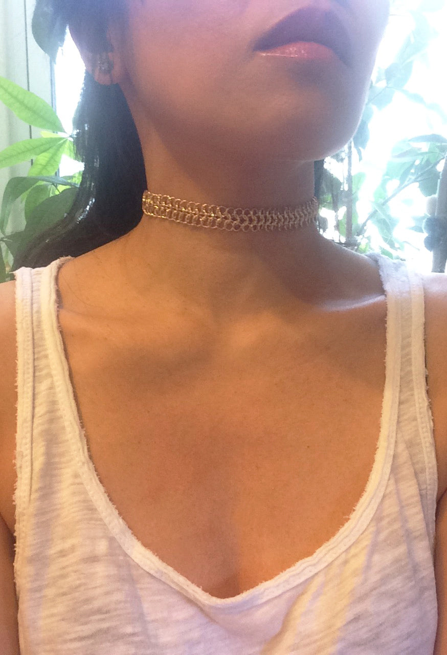 Gold Choker Necklace - One Color / One Size - Jewelry & Accessories