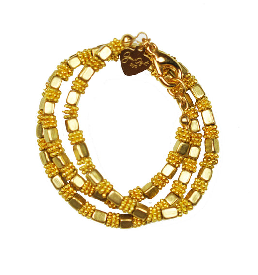 Gold Cube Bracelet - One Color / One Size - Jewelry & Accessories - Bracelets & Bangles