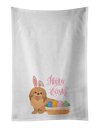 Gold Pekingese Easter Kitchen Towel Set of 2 - One Color / One Size - Home & Garden - Home Textile - Towels