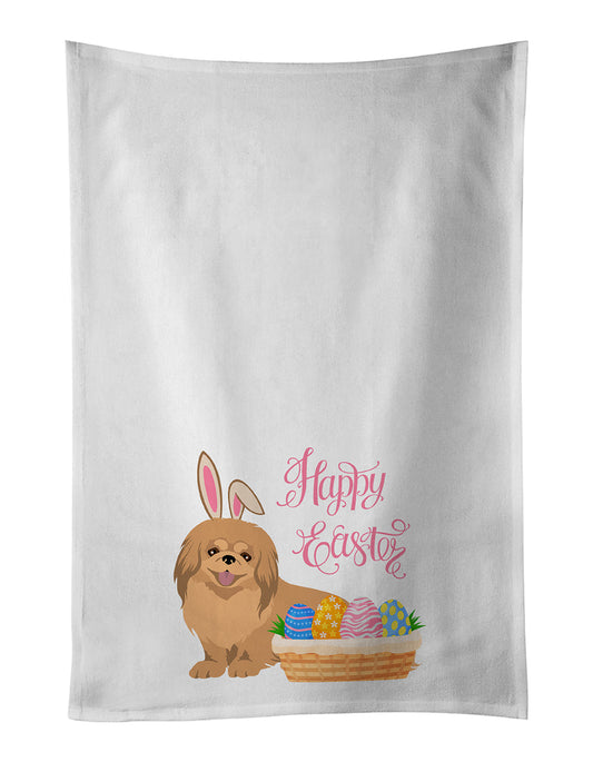 Gold Pekingese Easter Kitchen Towel Set of 2 - One Color / One Size - Home & Garden - Home Textile - Towels