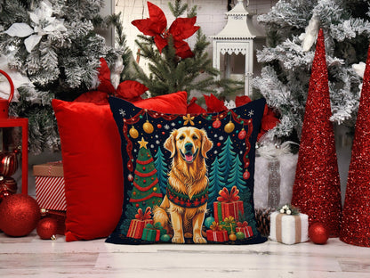 Golden Retriever Christmas Throw Pillow - One Color / One Size - Home & Garden - Home Textile - Pillows