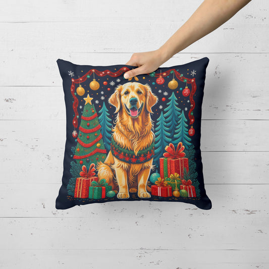 Golden Retriever Christmas Throw Pillow - One Color / One Size - Home & Garden - Home Textile - Pillows