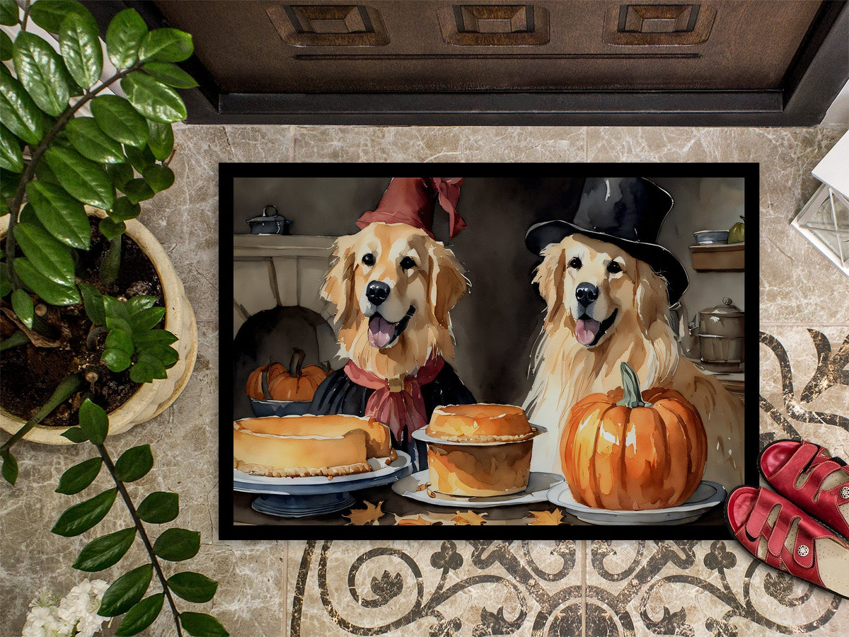 Golden Retriever Fall Kitchen Pumpkins Doormat - One Color / One Size - Home & Garden - Home Textile - Carpets & Rugs