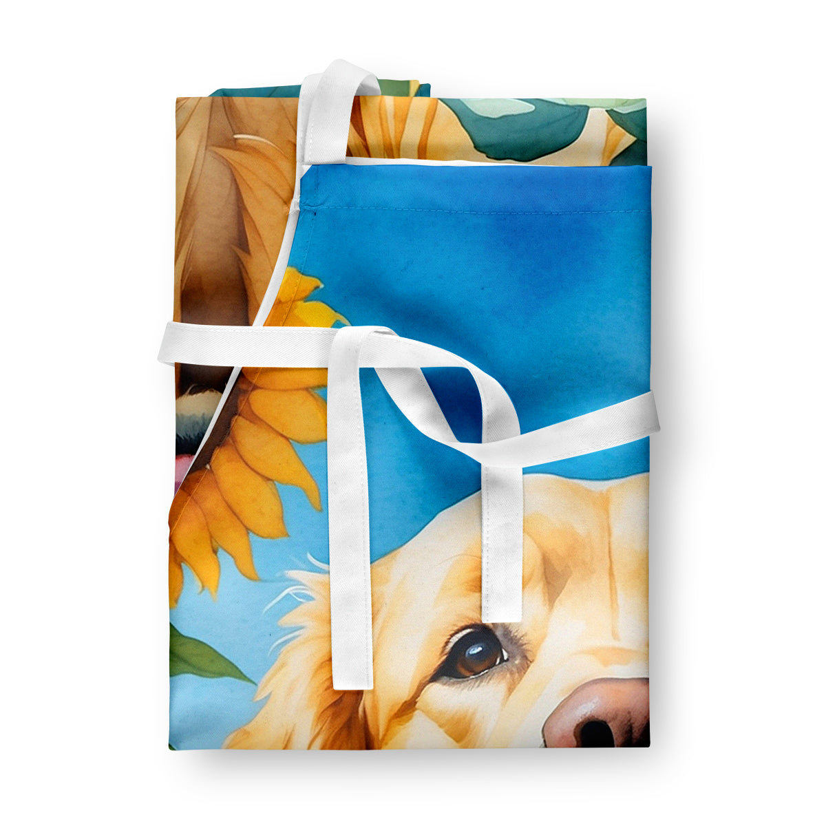 Golden Retriever in Sunflowers Apron - One Color / One Size - Home & Garden - Kitchen Dining & Bar - Table Decoration &